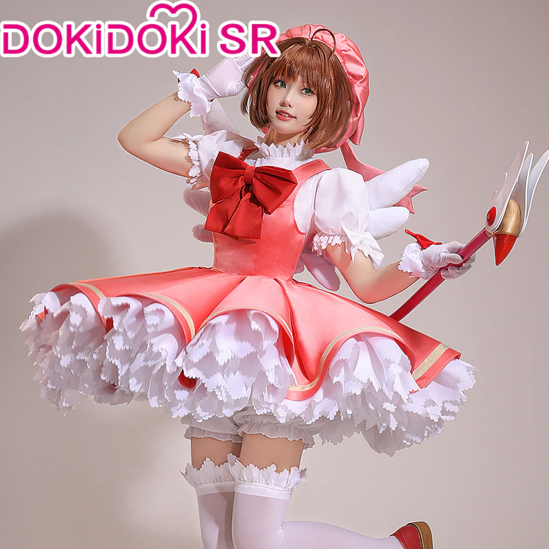 【Ready For Ship】DokiDoki-SR Anime Card Captor Sakura Cosplay Kinomoto Sakura Costume / Shoes Women Cardcaptor Sakura - Image 4