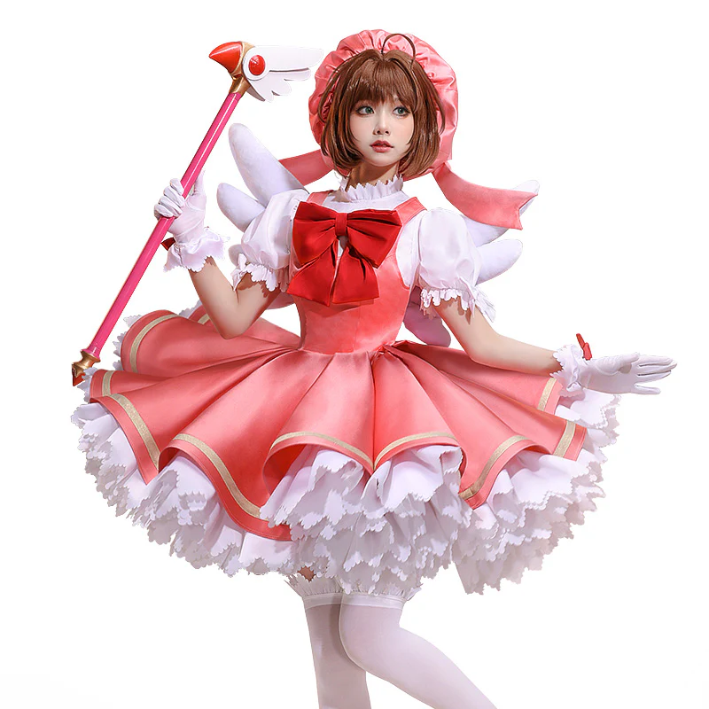 【Ready For Ship】DokiDoki-SR Anime Card Captor Sakura Cosplay Kinomoto Sakura Costume / Shoes Women Cardcaptor Sakura - Image 6