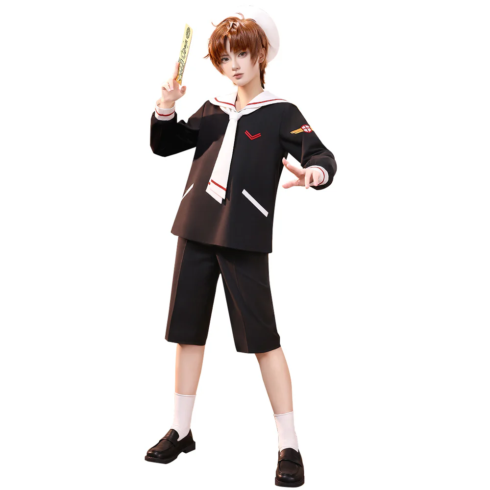 DokiDoki-SR Anime Cardcaptor Sakura Cosplay Syaoran Li Tomoeda School Uniform Costume - Image 5