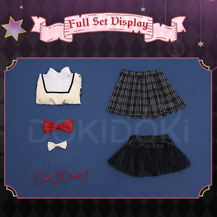 【Partially Ready For Ship】DokiDoki-SR Anime Cosplay Costume Girls School Uniform - Image 9