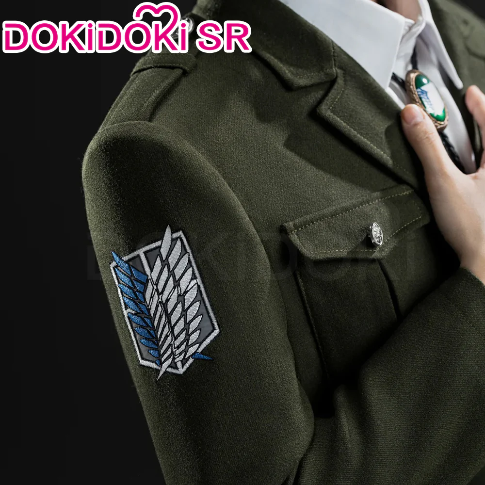 DokiDoki-SR Anime Cosplay Dark Green Coat Costume - Image 3