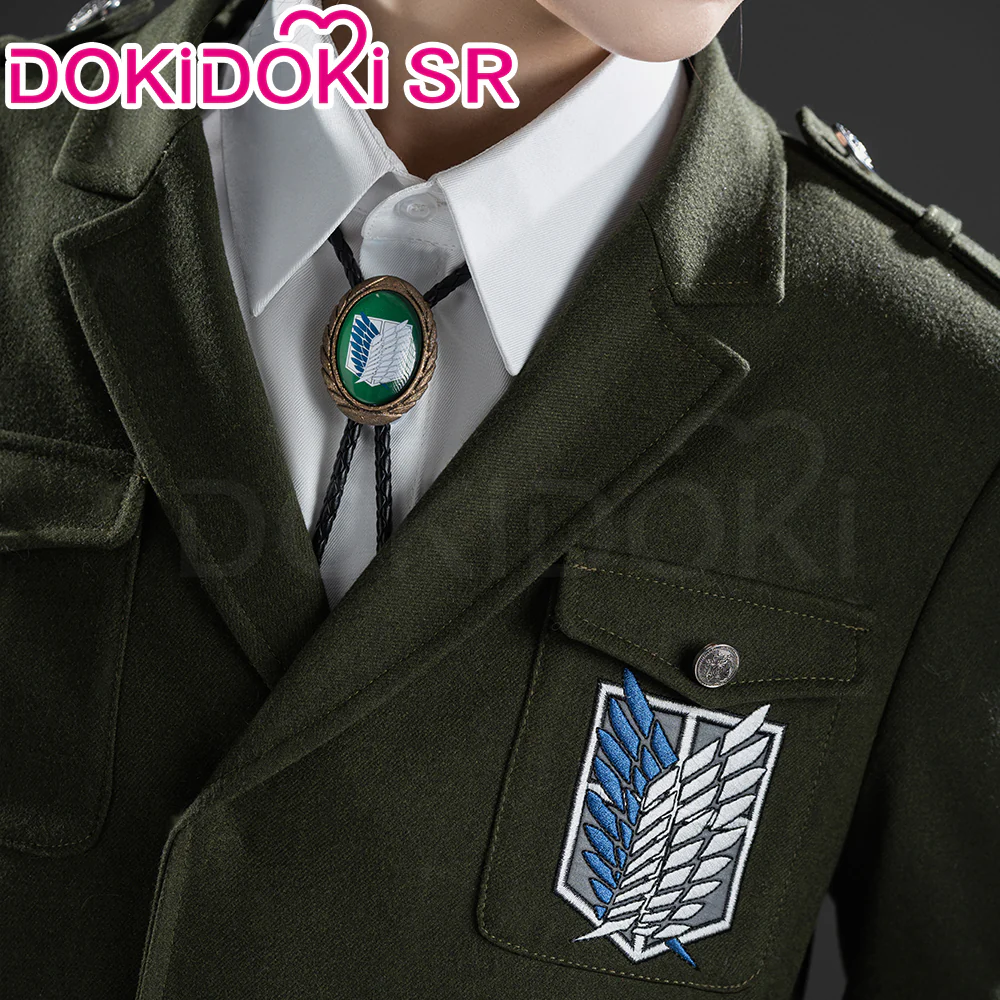 DokiDoki-SR Anime Cosplay Dark Green Coat Costume - Image 4