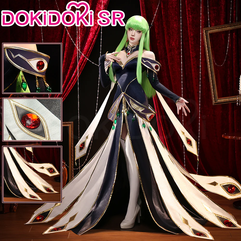 【Ready For Ship】DokiDoki-SR Anime Cosplay Queen Costume White / Black Uniform King Wear