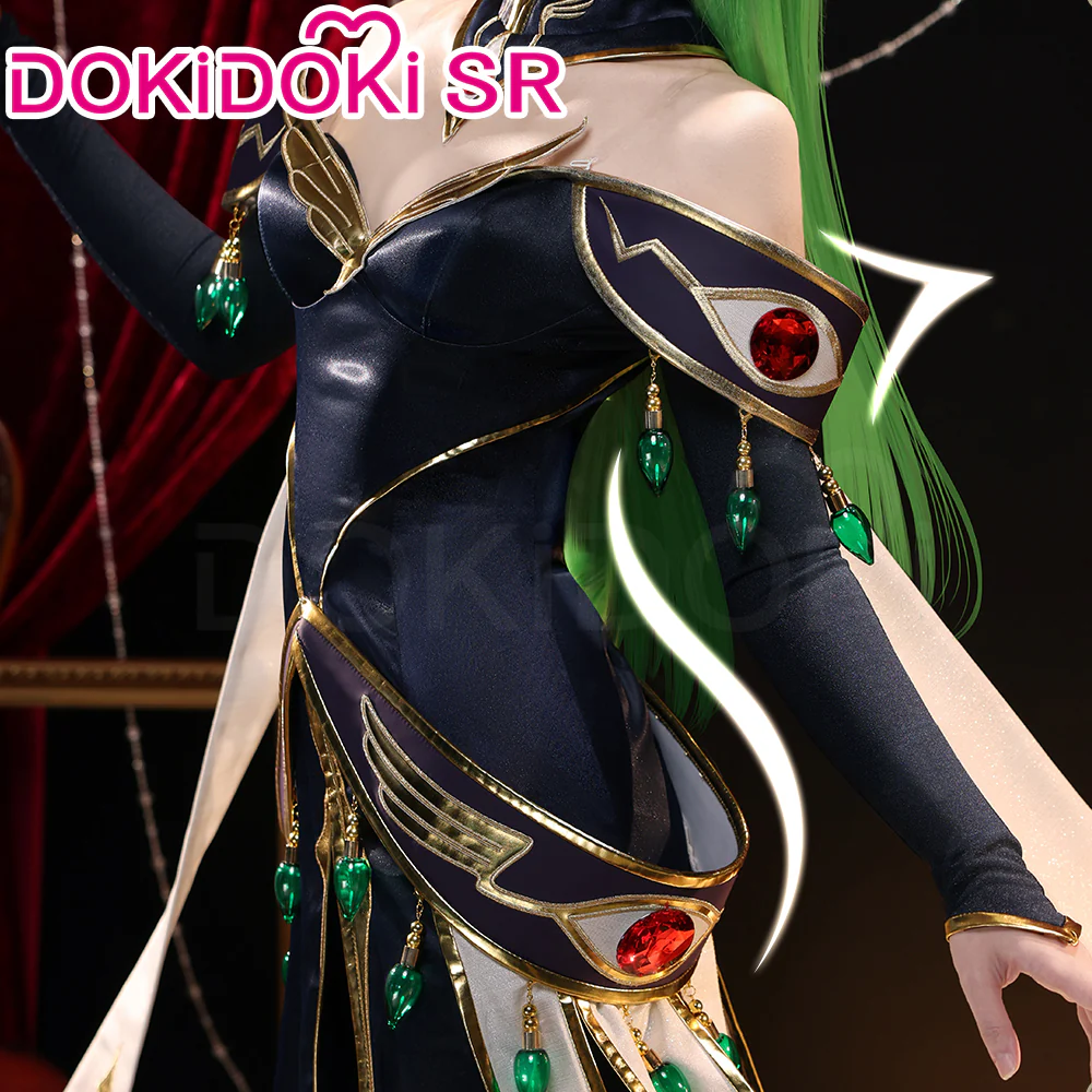 【Ready For Ship】DokiDoki-SR Anime Cosplay Queen Costume White / Black Uniform King Wear - Image 5