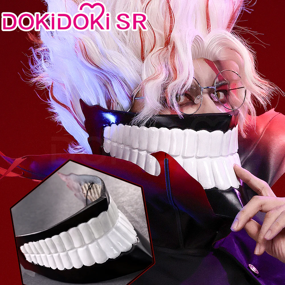 【Ready For Ship】【Size S-3XL】【Mask Included】Dokidoki-SR Anime DDD Cosplay Black Red Costume Male - Image 3
