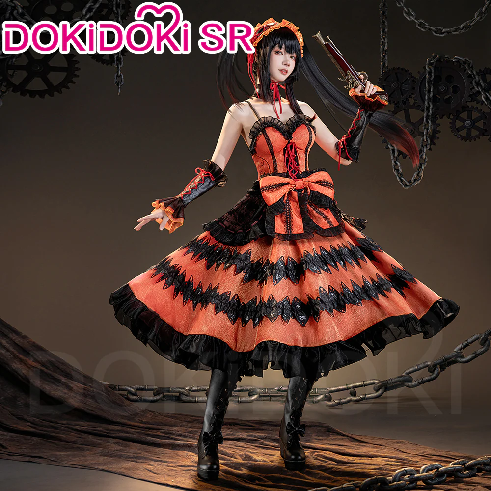 DokiDoki-SR Anime Date A Live Cosplay Kurumi Tokisaki Costume Nightmare - Image 2