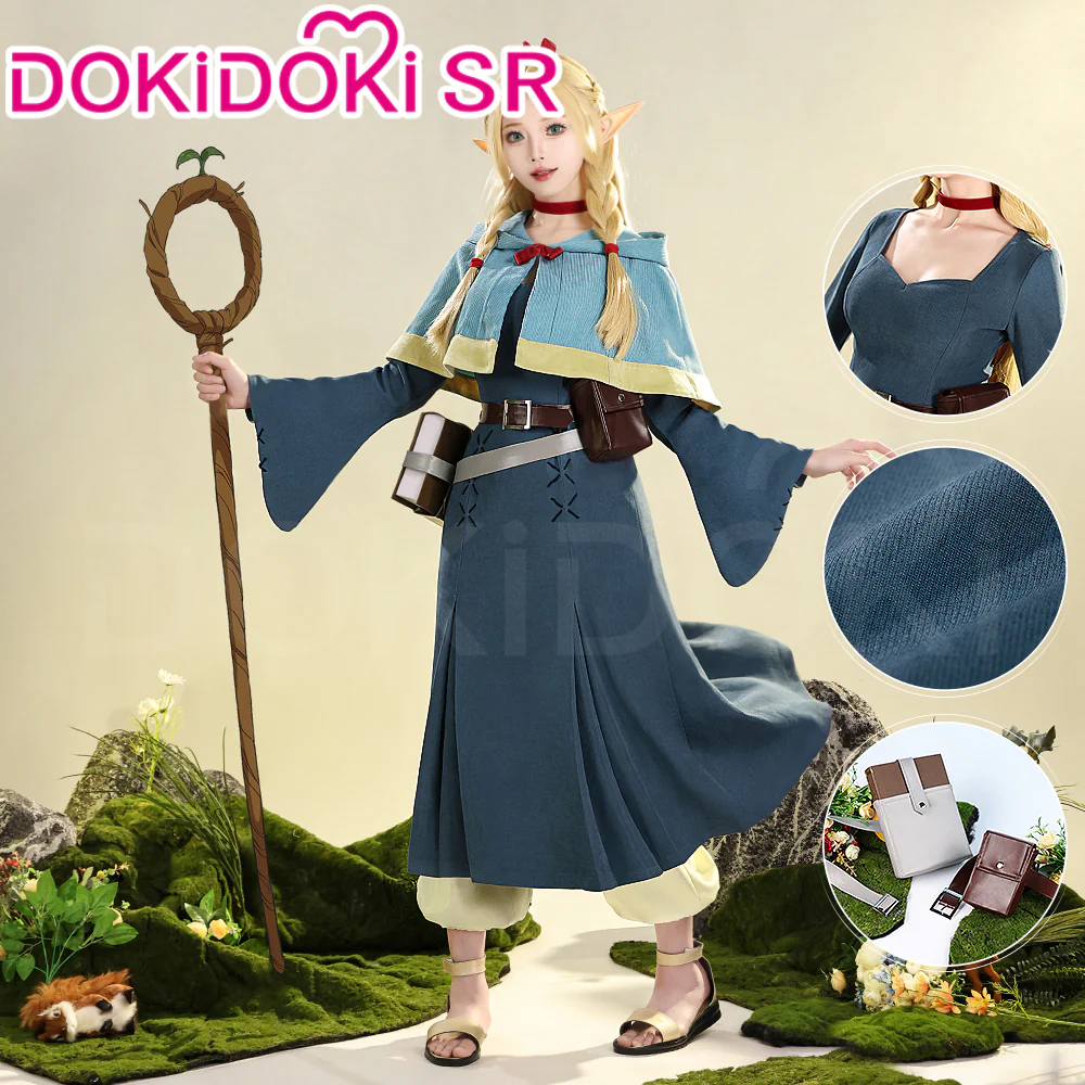 【Ready For Ship】DokiDoki-SR Anime Delicious in Dungeon Cosplay Marcille Donato Costume Dungeon Meshi