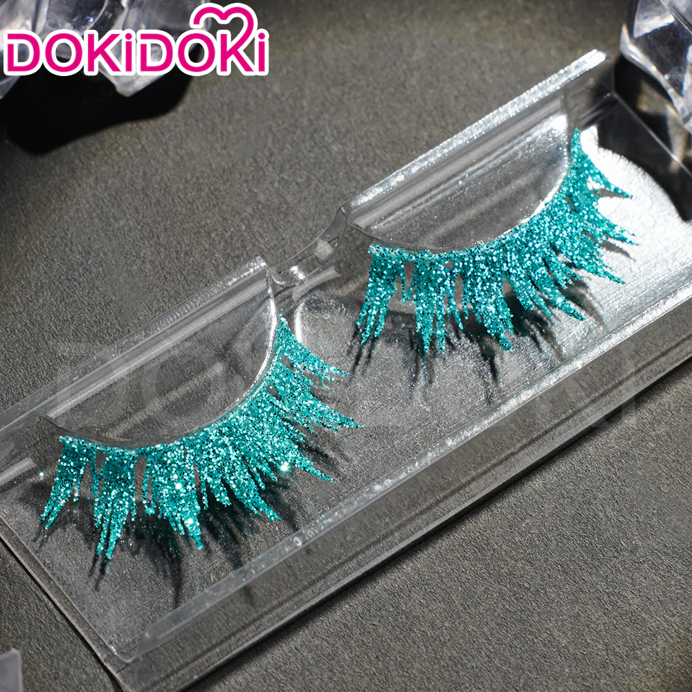 DokiDoki Anime Land of the Lustrous Cosplay Phosphophyllite / Cinnabar / Antarctic / Morganite Eyelashes Prop - Image 6