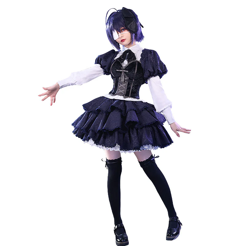 【Partially Ready For Ship】DokiDoki-SR Anime Love, Chunibyo & Other Delusions! Cosplay Takanashi Rikka Costume - Image 5