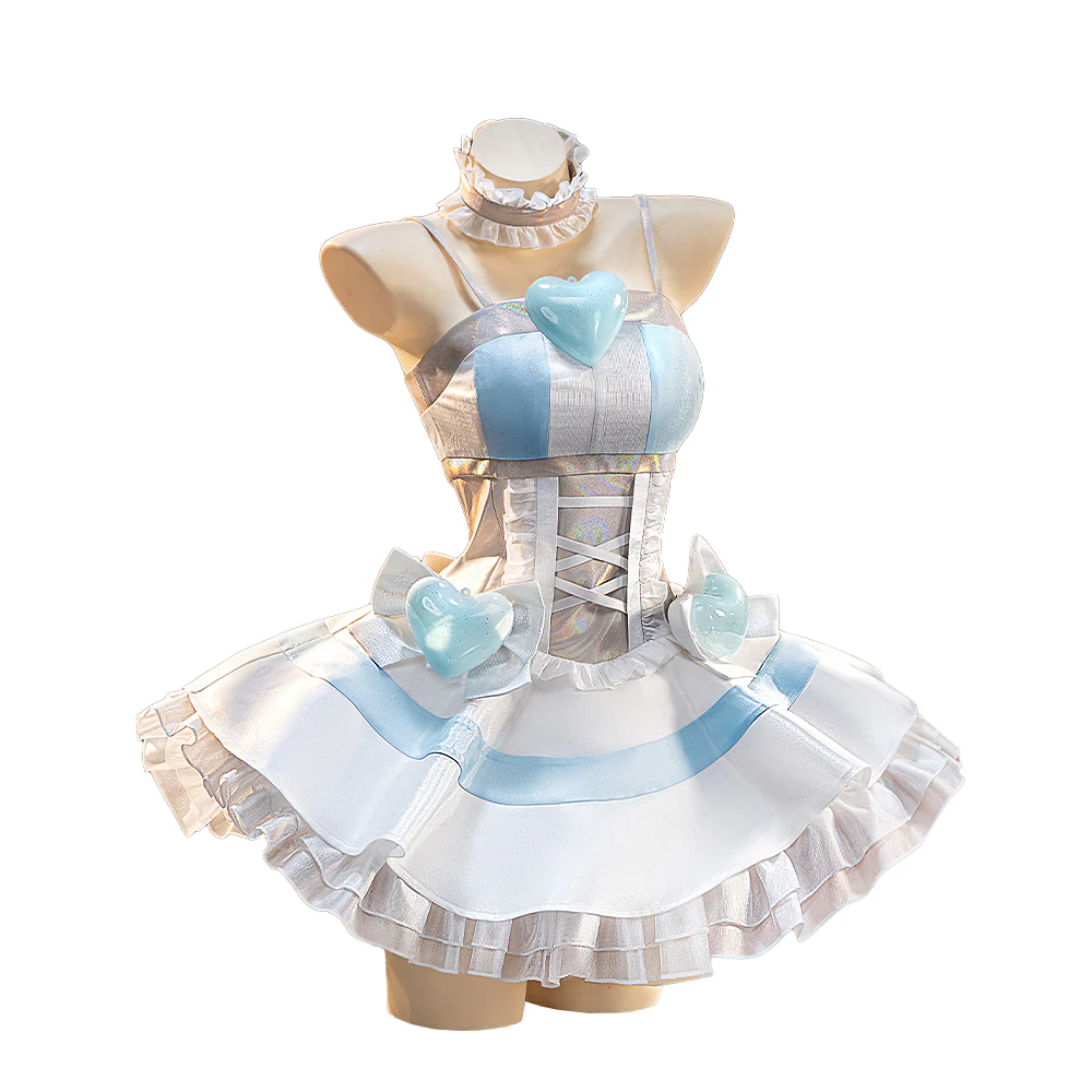【Size S-3XL】DokiDoki-SR Anime Cosplay Pink / Blue Costume - Image 7