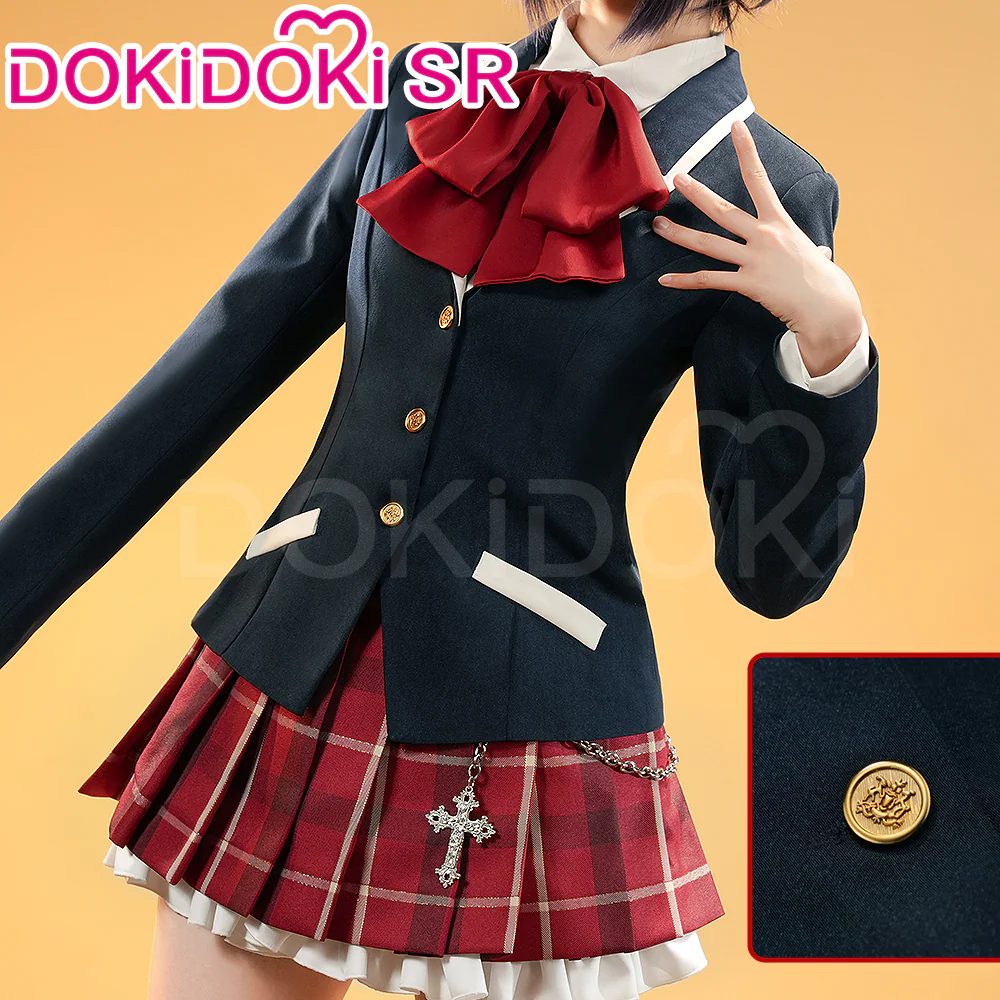 【Partially Ready For Ship】DokiDoki-SR Anime Love, Chunibyo & Other Delusions Cosplay Takanashi Rikka Costume Uniform - Image 3