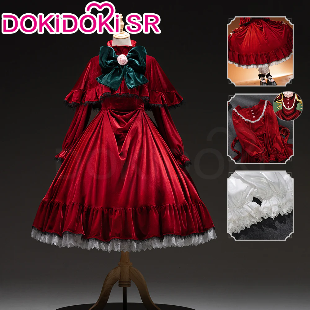 DokiDoki-SR Anime Rozen Maiden Cosplay Shin Ku Costume Shinku Cosplay Lolita Reiner Rubin
