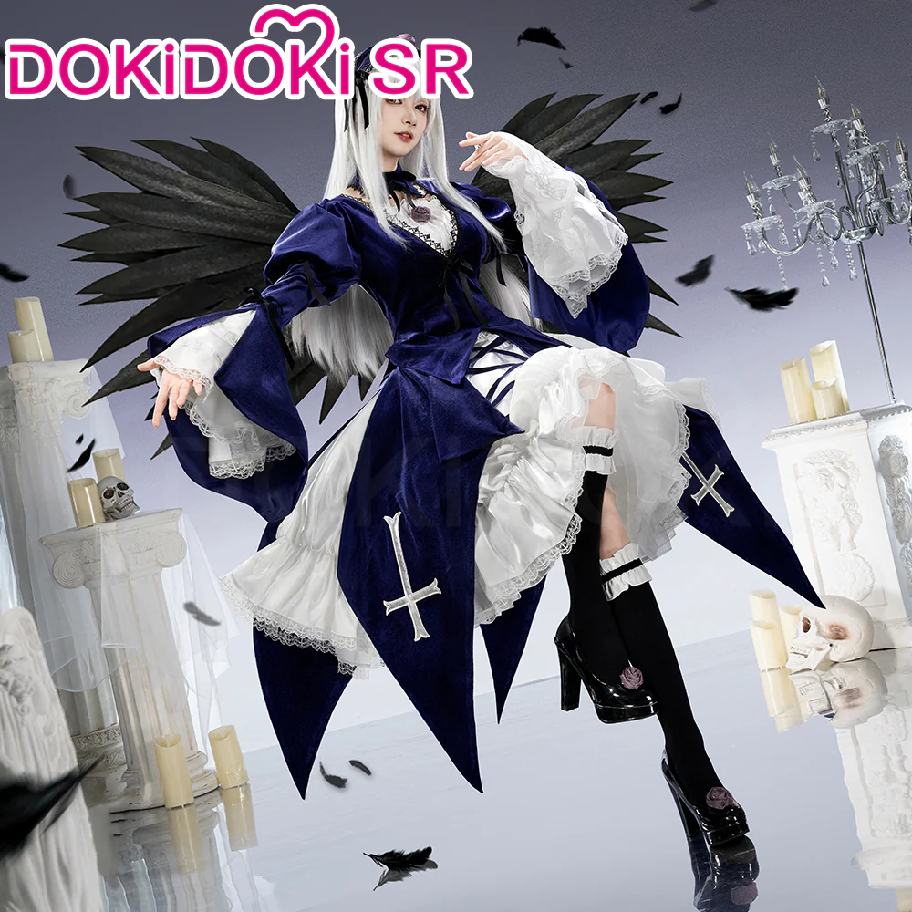 DokiDoki-SR Anime Rozen Maiden Cosplay Suigintou Lamp Costume Lolita - Image 4