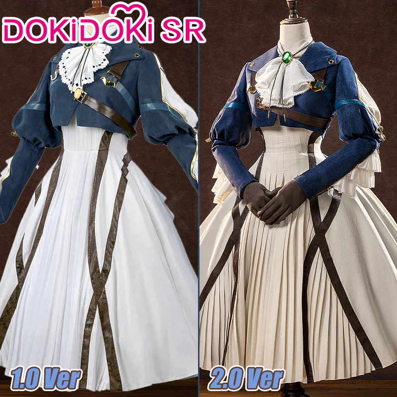 【2.0 Ver】DokiDoki-SR Anime Violet Evergarden Cosplay Costume Women Dress