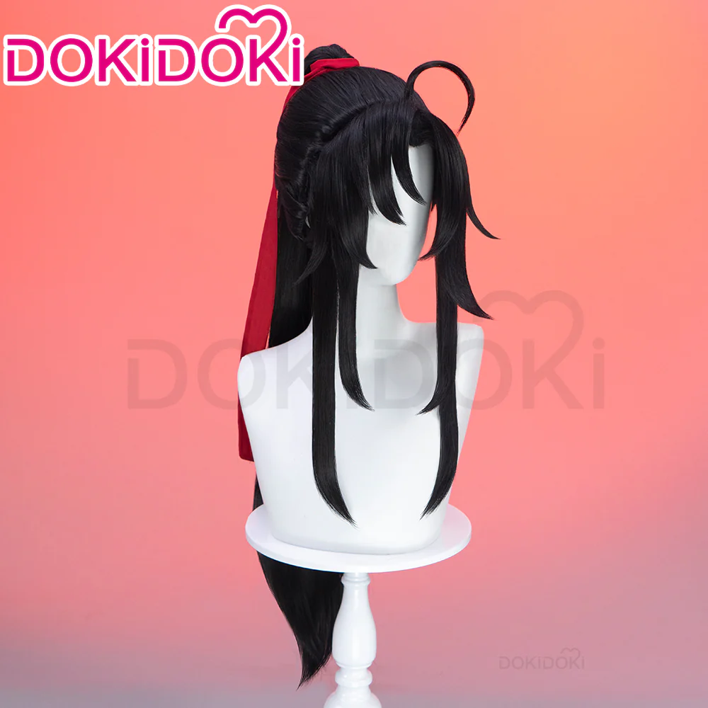 【Ready For Ship】DokiDoki Dao Mo To Shi Cosplay Shounen Wei Wu Xian Teenager Ver Mo Dao Zu Shi Black Long Wig Men / Hairband MDZS - Image 3