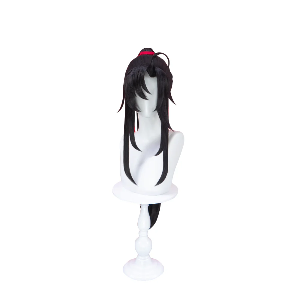 【Ready For Ship】DokiDoki Dao Mo To Shi Cosplay Shounen Wei Wu Xian Teenager Ver Mo Dao Zu Shi Black Long Wig Men / Hairband MDZS - Image 5