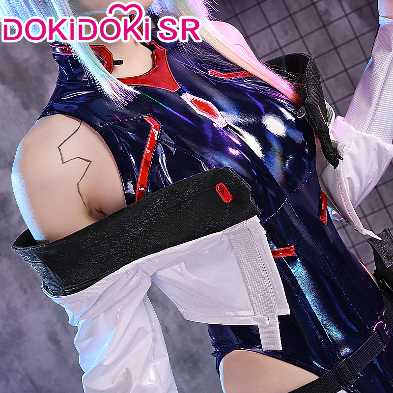 【Size S-2XL】DokiDoki-SR Game Anime Cosplay Costume Racing Suit - Image 3