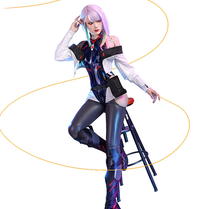 【Size S-2XL】DokiDoki-SR Game Anime Cosplay Costume Racing Suit - Image 6