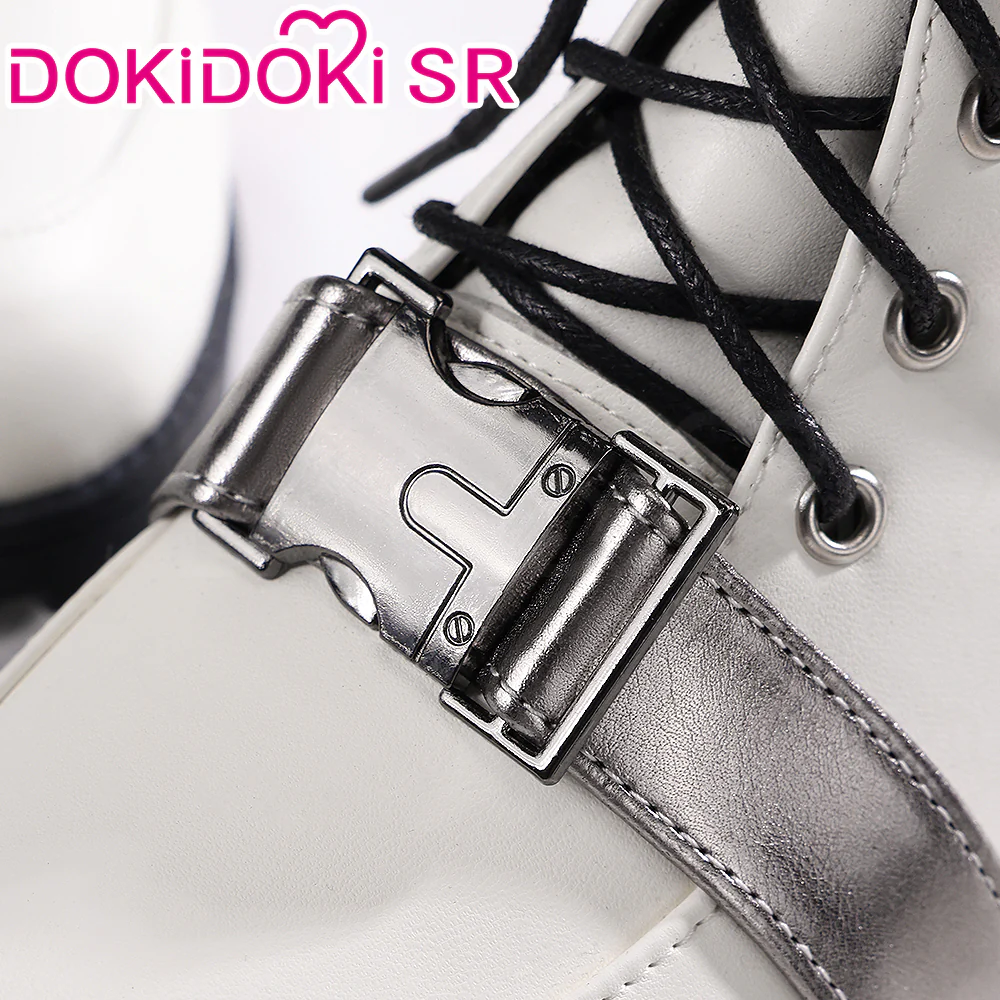 DokiDoki-SR Game Arknights Cosplay Ling White Shoes - Image 3