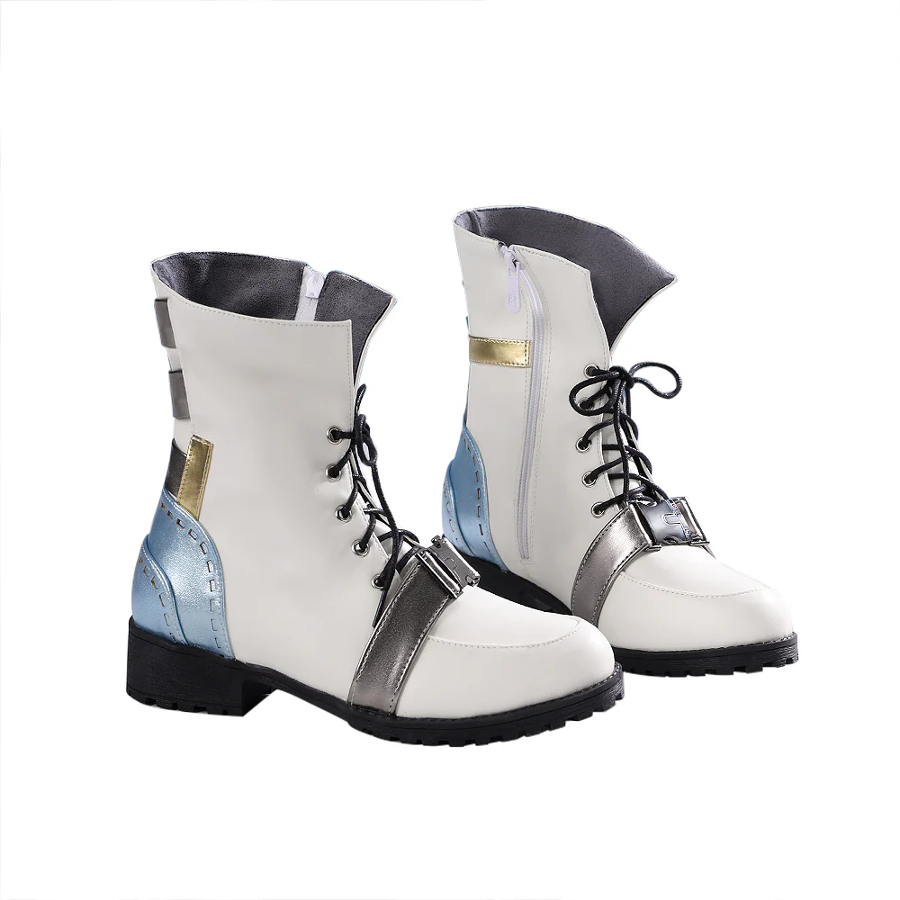 DokiDoki-SR Game Arknights Cosplay Ling White Shoes - Image 7
