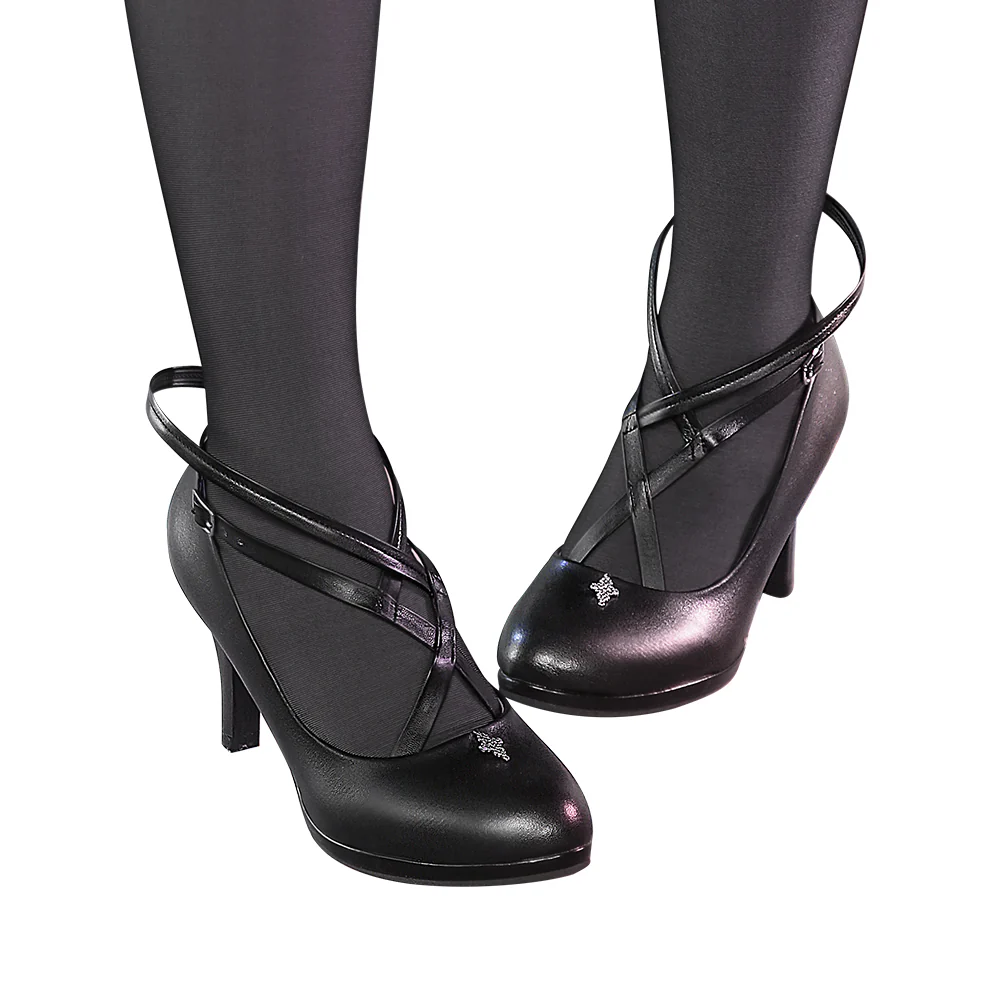 DokiDoki-SR Game Arknights Cosplay Virtuosa Arturia Giallo Costume / Shoes - Image 12