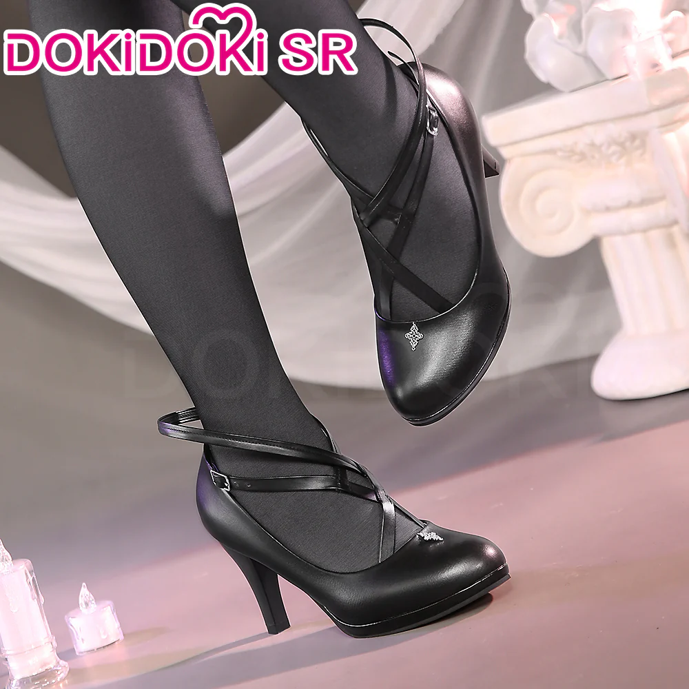 DokiDoki-SR Game Arknights Cosplay Virtuosa Arturia Giallo Costume / Shoes - Image 9
