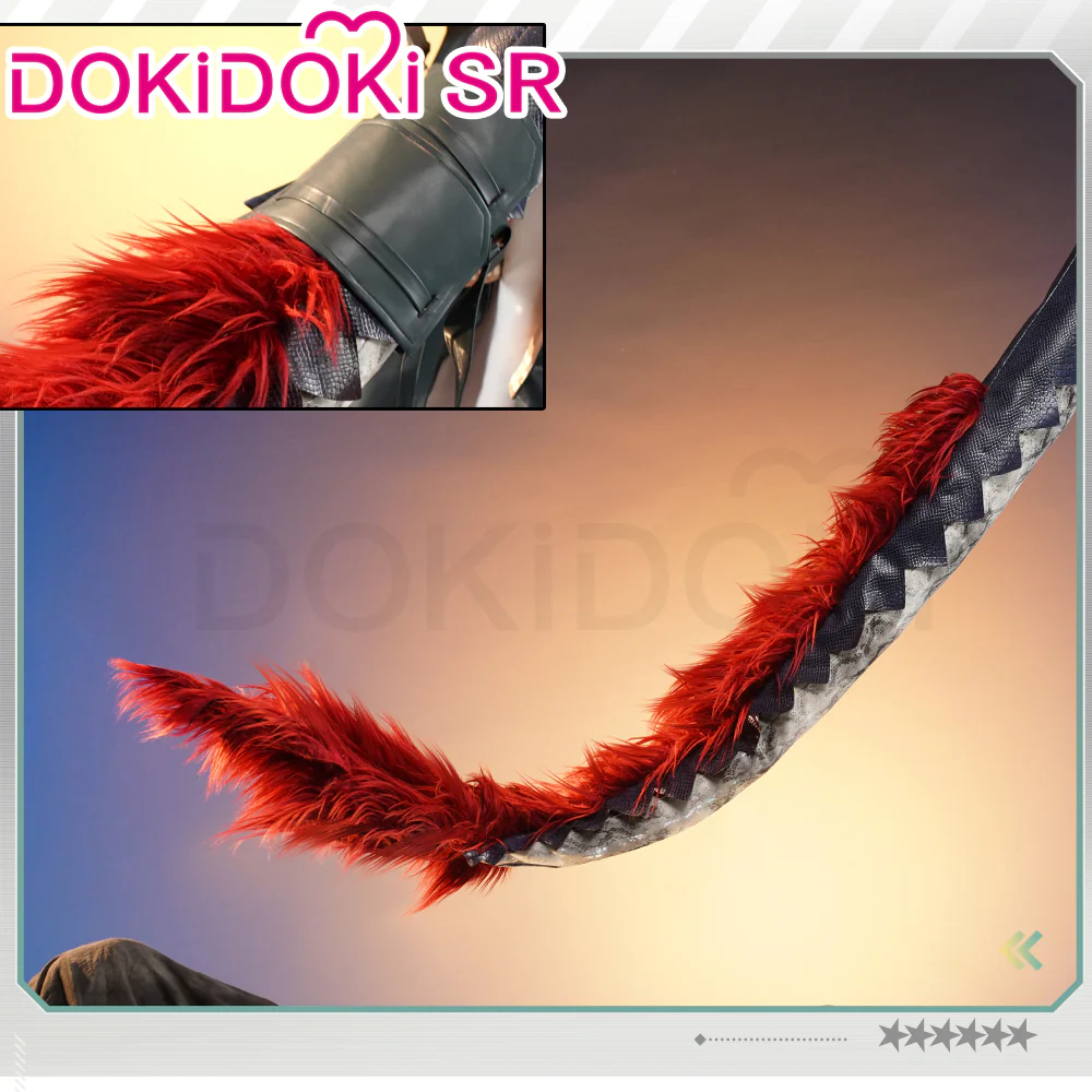 DokiDoki-SR Game Arknights Cosplay Yu Costume / Tail / Horns - Image 6