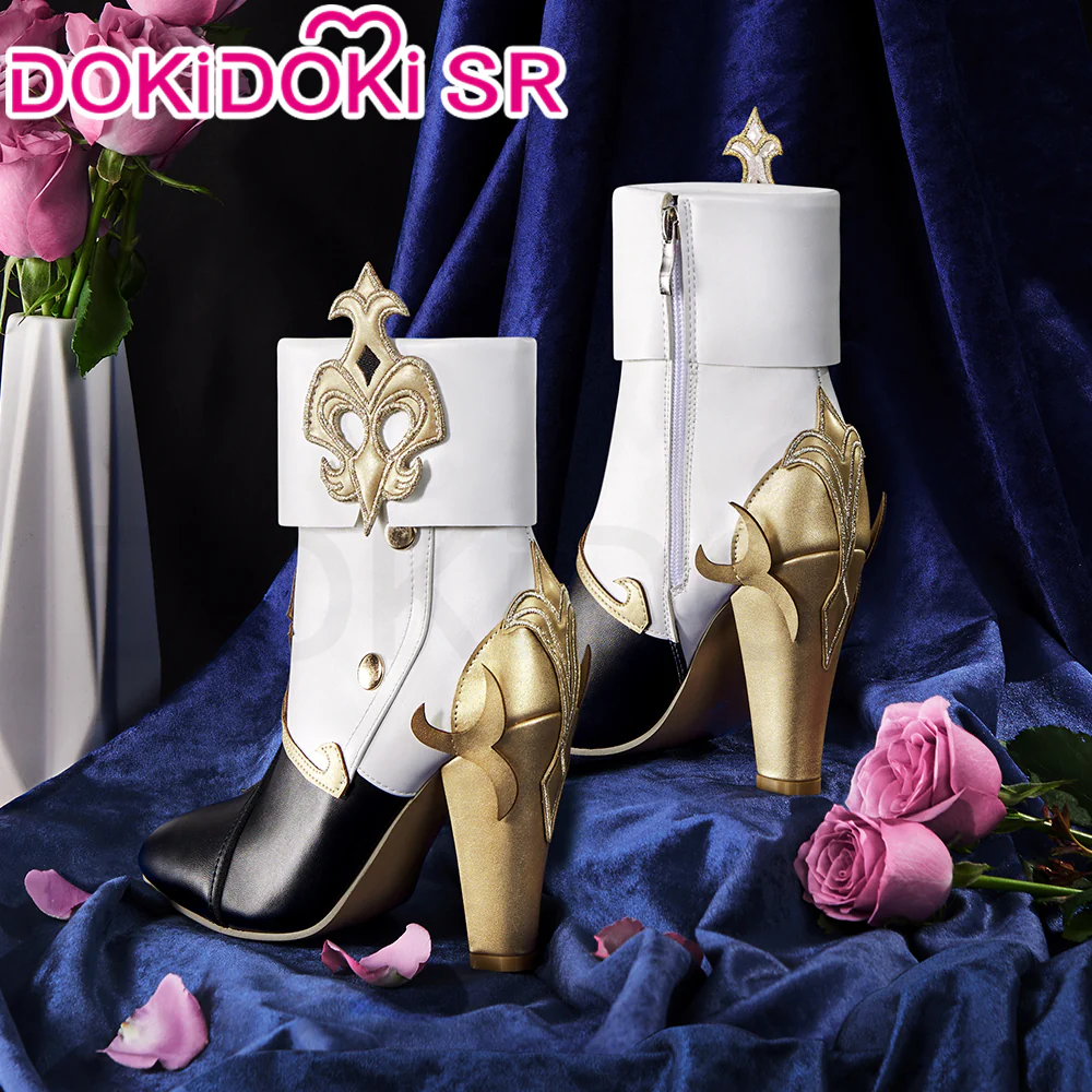 【 Ready For Ship】DokiDoki-SR Game Genshin Impact Cosplay Clorinde Fontaine Shoes - Image 2