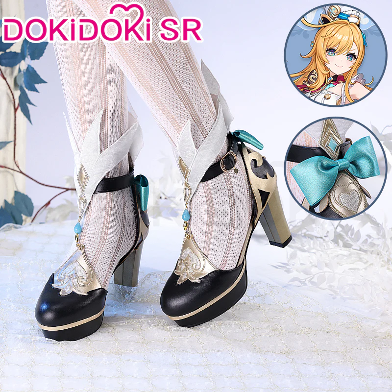 【Partially Ready For Ship】DokiDoki-SR Game Genshin Impact Cosplay Escoffier Shoes