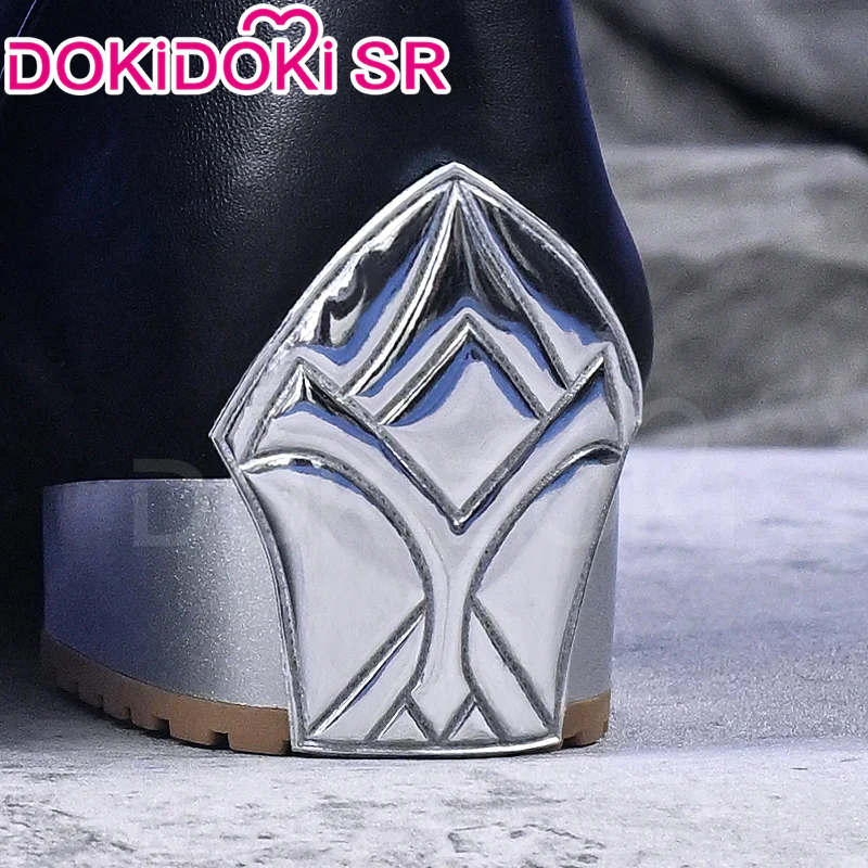 【Long Ver Ready For Ship】DokiDoki-SR Game Genshin Impact Cosplay Flins Shoes Short / Long Boots - Image 10