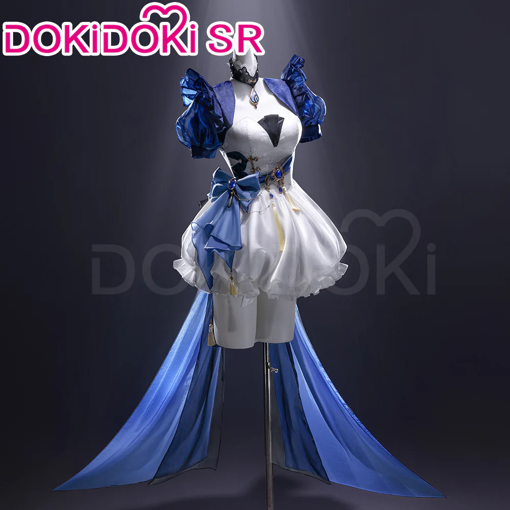 【Partially Ready For Ship】DokiDoki-SR Game Genshin Impact Cosplay Furina Costume Alice Blue Doujin Dress Fontaine Focalors - Image 2