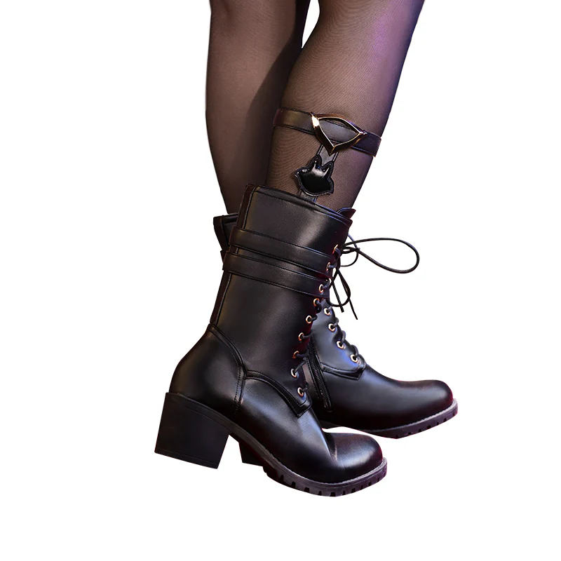 【 Partially Ready For Ship】DokiDoki-SR Game Genshin Impact Cosplay Lynette Costume / Shoes / Hat Fontaine - Image 11