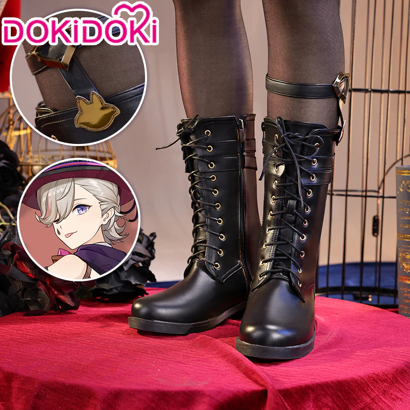 【Costume Ready For Ship】DokiDoki-SR Game Genshin Impact Cosplay Fontaine Lyney Costume / Shoes - Image 8