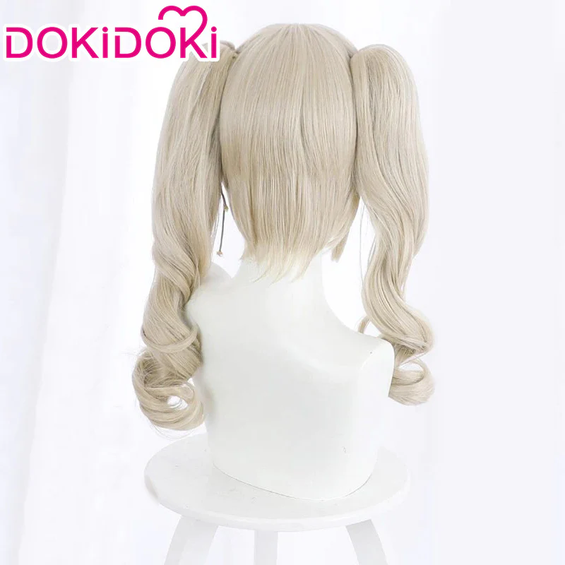 【Ready For Ship】DokiDoki Game Genshin Impact Cosplay Wig Barbara Linen Long Ponytail - Image 2