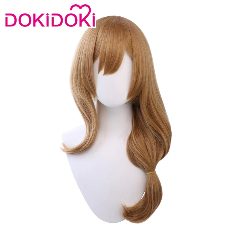 【Ready For Ship】DokiDoki Game Genshin Impact Cosplay Lisa  Wig Long Blonde Curvy