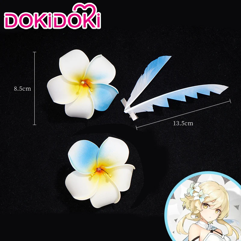 【Normal Ver Ready For Ship】DokiDoki Game Genshin Impact Cosplay Traveler Lumine Wig / Head Accessory Long Blonde Hair Ying As Heaven and Earth Are Made Anew - Image 12