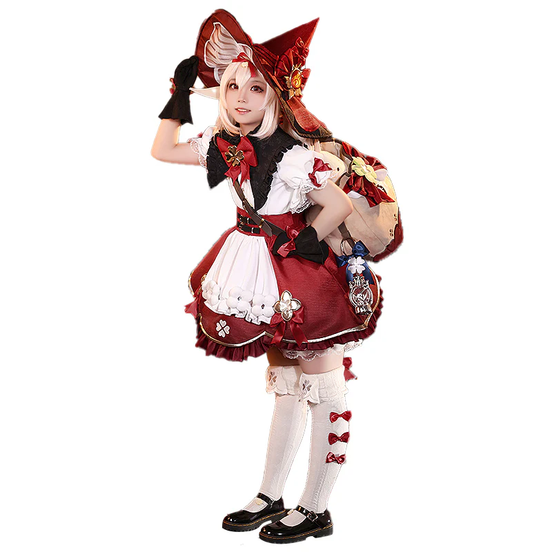 【Partially Ready For Ship】DokiDoki-SR Game Genshin Impact Cosplay Klee Blossoming Starlight Costume - Image 7