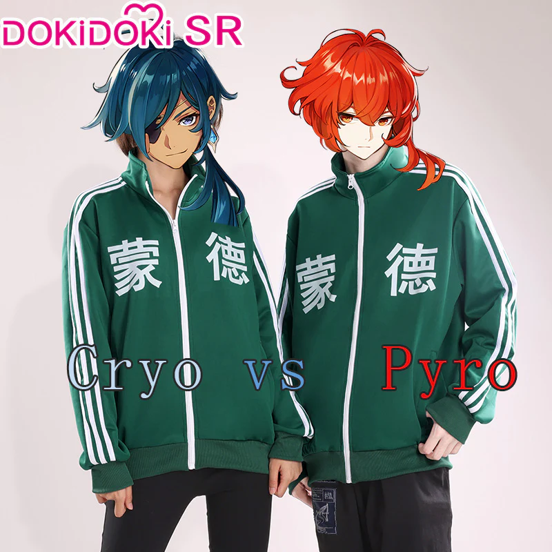 【In Stock】【Last Batch】DokiDoki-SR Game Genshin Impact Cosplay 蒙德Mond/璃月Liyue Costume Green Sportswear Li yue Casual - Image 4