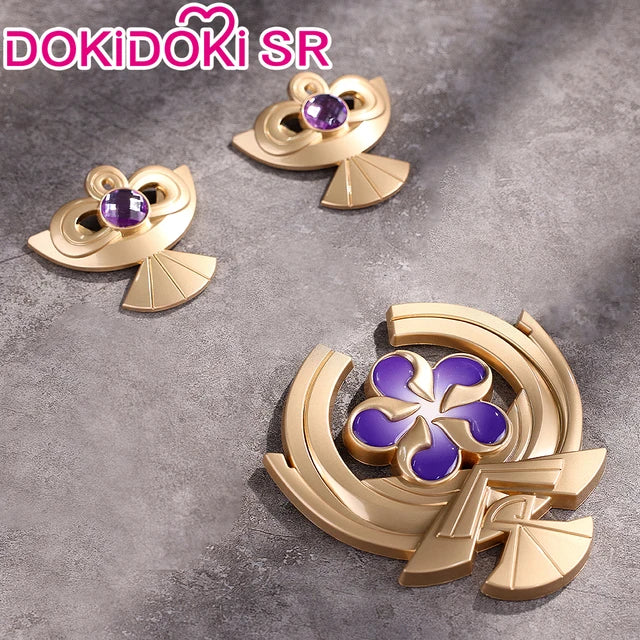 【Ready For Ship】DokiDoki-SR Game Genshin Impact Cosplay Upgraded Metal Props Venti / Hutao / Xiao / Wanderer Accessories - Image 5