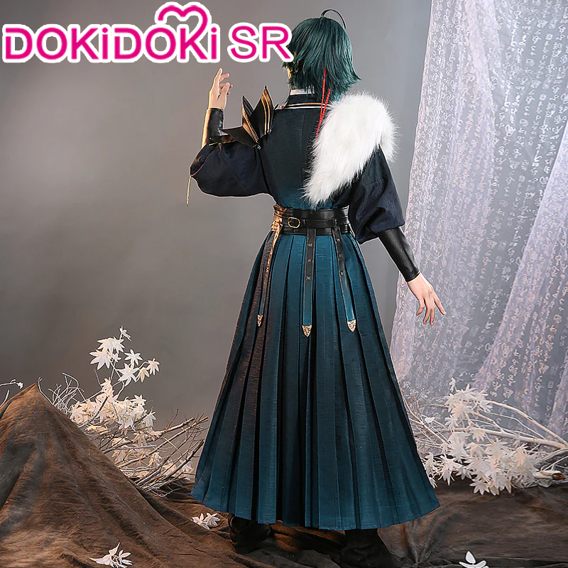 DokiDoki-SR Game Genshin Impact Cosplay Xiao Costume Doujin Chinese Traditional Style - Image 2
