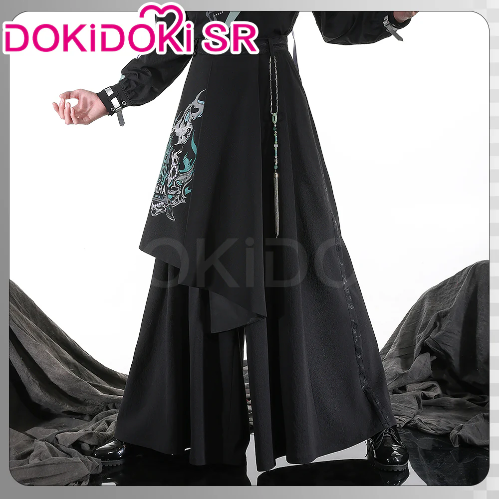 DokiDoki-SR Game Genshin Impact Cosplay Xiao Costume Neo Chinese Style Doujin Casual Wear - Image 5