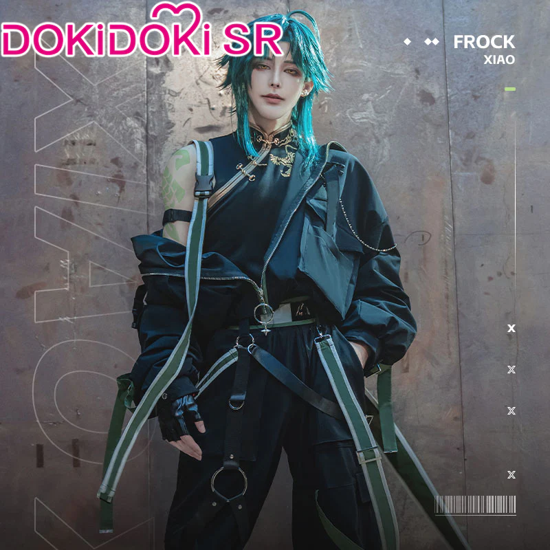 【Ready For Ship】【Last Batch】DokiDoki-SR Game Genshin Impact Cosplay Xiao Costume Overalls Street Wear