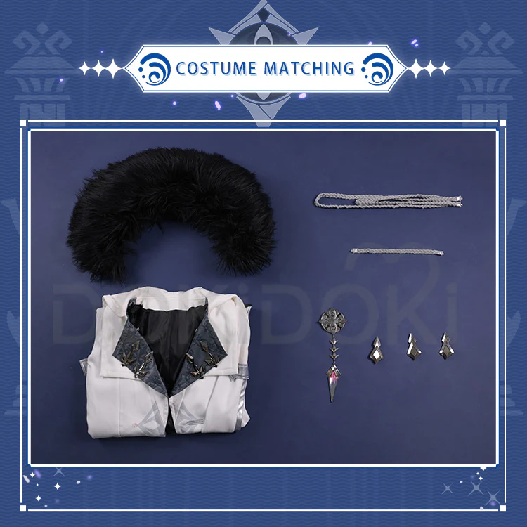【Ready For Ship】DokiDoki-SR Game Genshin Impact Fatui Harbinger Cosplay Columbina Cosplay Costume - Image 5
