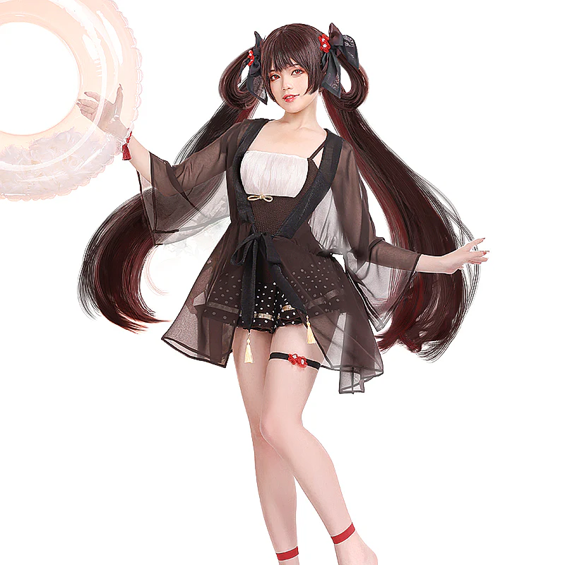 【Ready For Ship】【Last Batch】DokiDoki-SR Game Genshin Impact Hutao Cosplay Costume Doujin Swimsuit Hu Tao Cute Halloween - Image 5