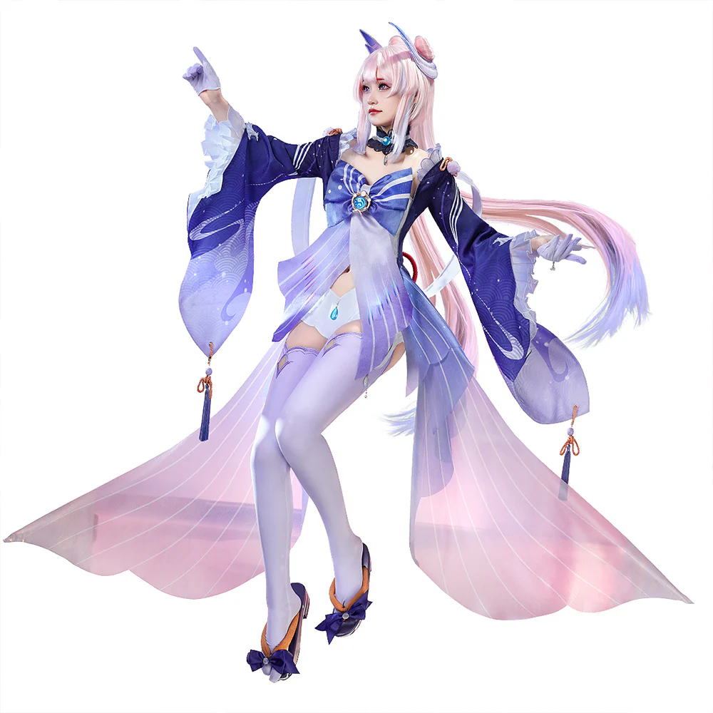 【Ready For Ship】【Last Batch】DokiDoki-SR Game Genshin Impact Sangonomiya Kokomi  Cosplay Costume Women - Image 6