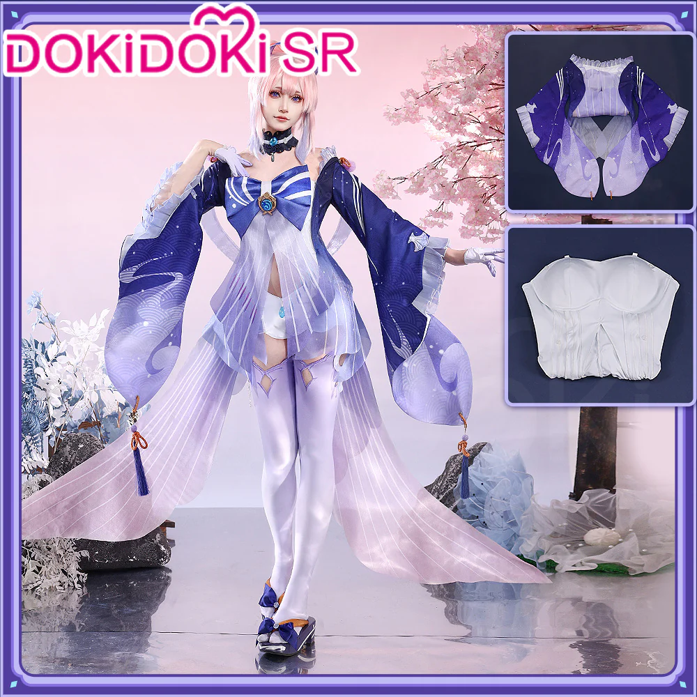 【Ready For Ship】【Last Batch】DokiDoki-SR Game Genshin Impact Sangonomiya Kokomi  Cosplay Costume Women - Image 7