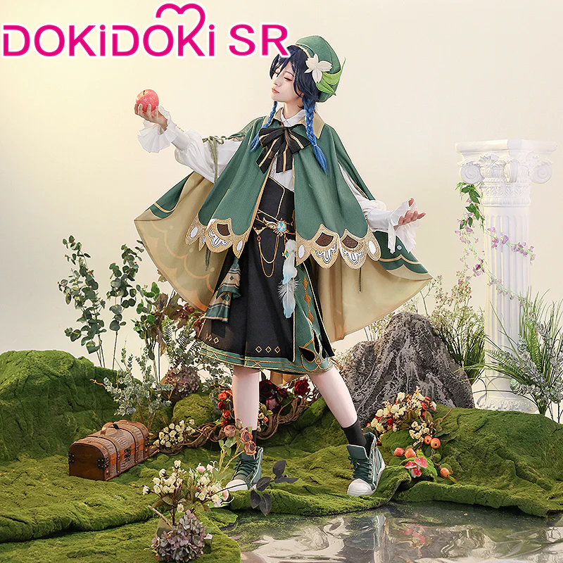 【Ready For Ship】DokiDoki-SR Game Genshin Impact Venti Costume Doujin Casual Wear Cute Apple - Image 2