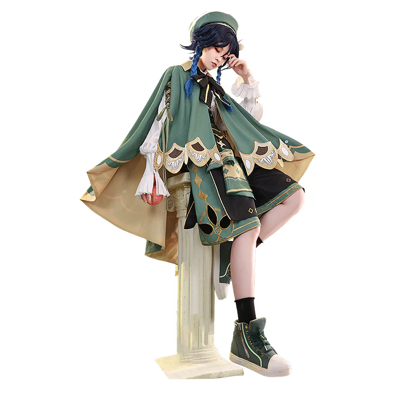 【Ready For Ship】DokiDoki-SR Game Genshin Impact Venti Costume Doujin Casual Wear Cute Apple - Image 9