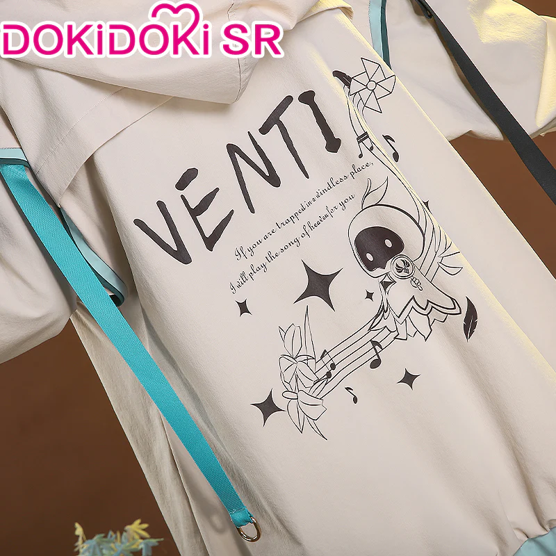 DokiDoki-SR Game Genshin Impact Venti Costume Doujin Detective Ver Casual Wear - Image 3