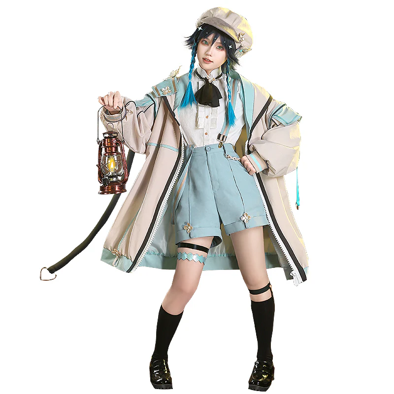 DokiDoki-SR Game Genshin Impact Venti Costume Doujin Detective Ver Casual Wear - Image 5